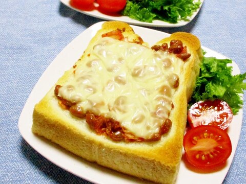 うまっ♪納豆キムチーdeトースト